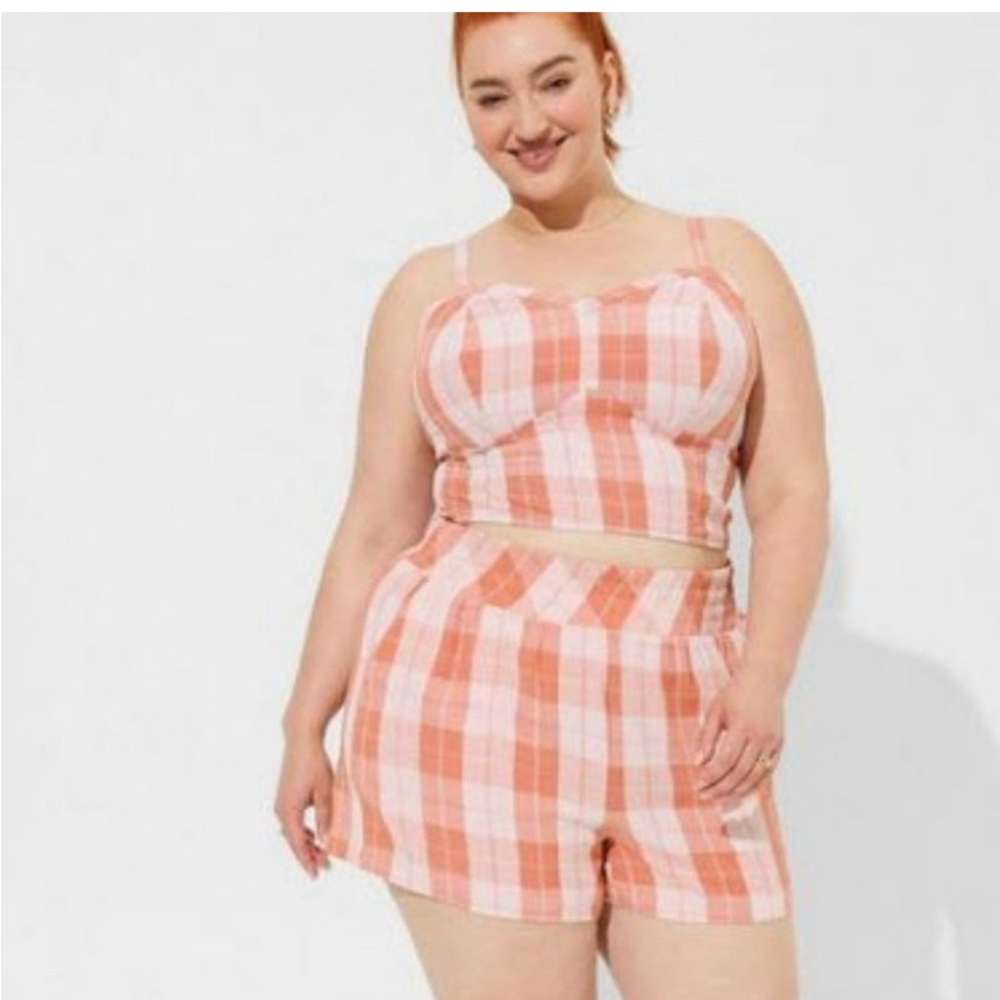 Torrid 3X Bralette seersucker